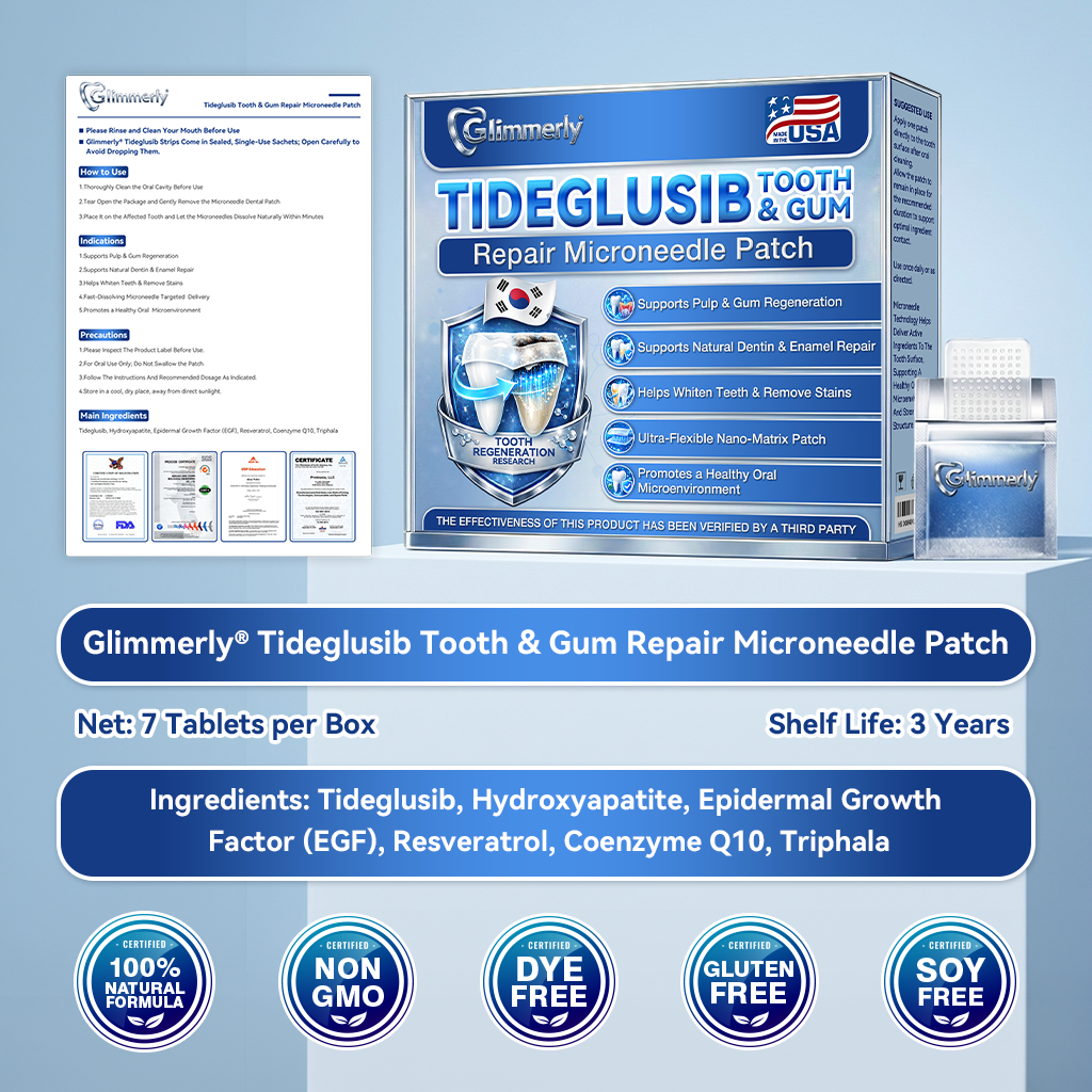 𝐅𝐃𝐀 𝐑𝐞𝐠𝐢𝐬𝐭𝐞𝐫𝐞𝐝 & 𝐆𝐌𝐏 𝐂𝐞𝐫𝐭𝐢𝐟𝐢𝐞𝐝🔗|𝐆𝐥𝐢𝐦𝐦𝐞𝐫𝐥𝐲® 𝐓𝐢𝐝𝐞𝐠𝐥𝐮𝐬𝐢𝐛 𝐓𝐨𝐨𝐭𝐡 & 𝐆𝐮𝐦 𝐑𝐞𝐩𝐚𝐢𝐫 𝐌𝐢𝐜𝐫𝐨𝐧𝐞𝐞𝐝𝐥𝐞 𝐏𝐚𝐭𝐜𝐡|✅𝐀𝐝𝐯𝐚𝐧𝐜𝐞𝐝 𝐒𝐭𝐞𝐦-𝐂𝐞𝐥𝐥 𝐀𝐜𝐭𝐢𝐯𝐚𝐭𝐢𝐨𝐧 𝐓𝐞𝐞𝐭𝐡 𝐒𝐭𝐫𝐢𝐩𝐬(𝐑𝐞𝐛𝐮𝐢𝐥𝐝 𝐄𝐧𝐚𝐦𝐞𝐥 & 𝐃𝐞𝐧𝐭𝐢𝐧 • 𝐒𝐭𝐫𝐞𝐧𝐠𝐭𝐡𝐞𝐧 𝐆𝐮𝐦𝐬 • 𝐄𝐫𝐚𝐝𝐢𝐜𝐚𝐭𝐞 𝐓𝐚𝐫𝐭𝐚𝐫 & 𝐎𝐝𝐨𝐫 • 𝐒𝐭𝐨𝐩 𝐓𝐨𝐨𝐭𝐡 𝐒𝐞𝐧𝐬𝐢𝐭𝐢𝐯𝐢𝐭𝐲)
