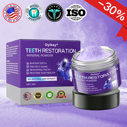 Oyikey® Teeth Restoration Mineral Powder👩‍⚕️Recommended by the dentisit🎉𝗟𝗶𝗺𝗶𝘁𝗲𝗱 𝘁𝗶𝗺𝗲 𝘀𝗽𝗲𝗰𝗶𝗮𝗹🔥