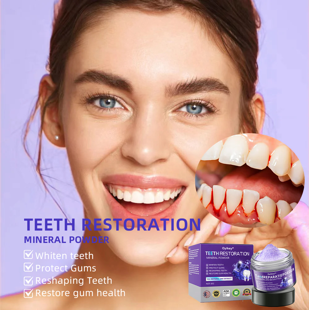 Oyikey® Teeth Restoration Mineral Powder👩‍⚕️Recommended by the dentisit🎉𝗟𝗶𝗺𝗶𝘁𝗲𝗱 𝘁𝗶𝗺𝗲 𝘀𝗽𝗲𝗰𝗶𝗮𝗹🔥