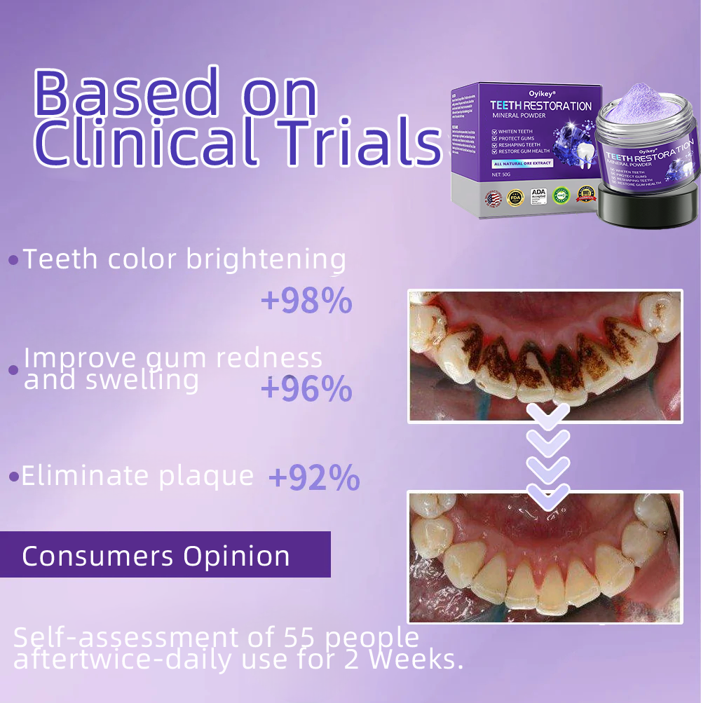 Oyikey® Teeth Restoration Mineral Powder👩‍⚕️Recommended by the dentisit🎉𝗟𝗶𝗺𝗶𝘁𝗲𝗱 𝘁𝗶𝗺𝗲 𝘀𝗽𝗲𝗰𝗶𝗮𝗹🔥